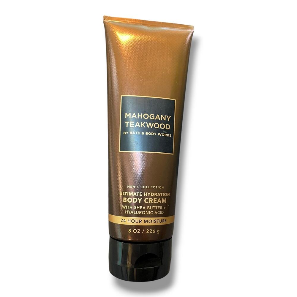 Bath & Body Works Mahogany Teakwood Ultimate Hydration Body Cream 8 oz - Picture 2 of 8